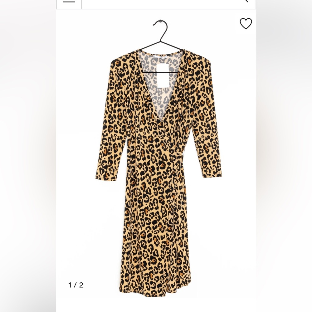 Mango animal print dress